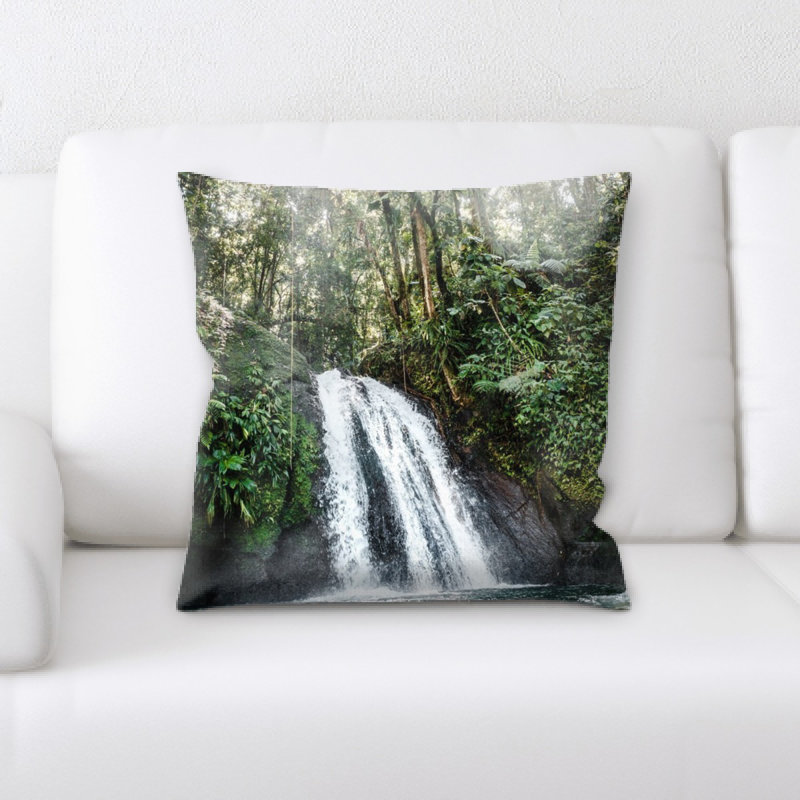 Waterfall Microsuede Reversible Throw Pillow