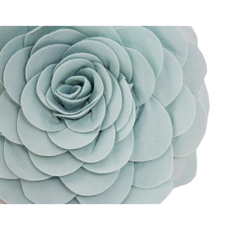  Housse de coussin en polyester, Turquoise, 16 po x 16 po, Polyester/ Bourre en polyester
