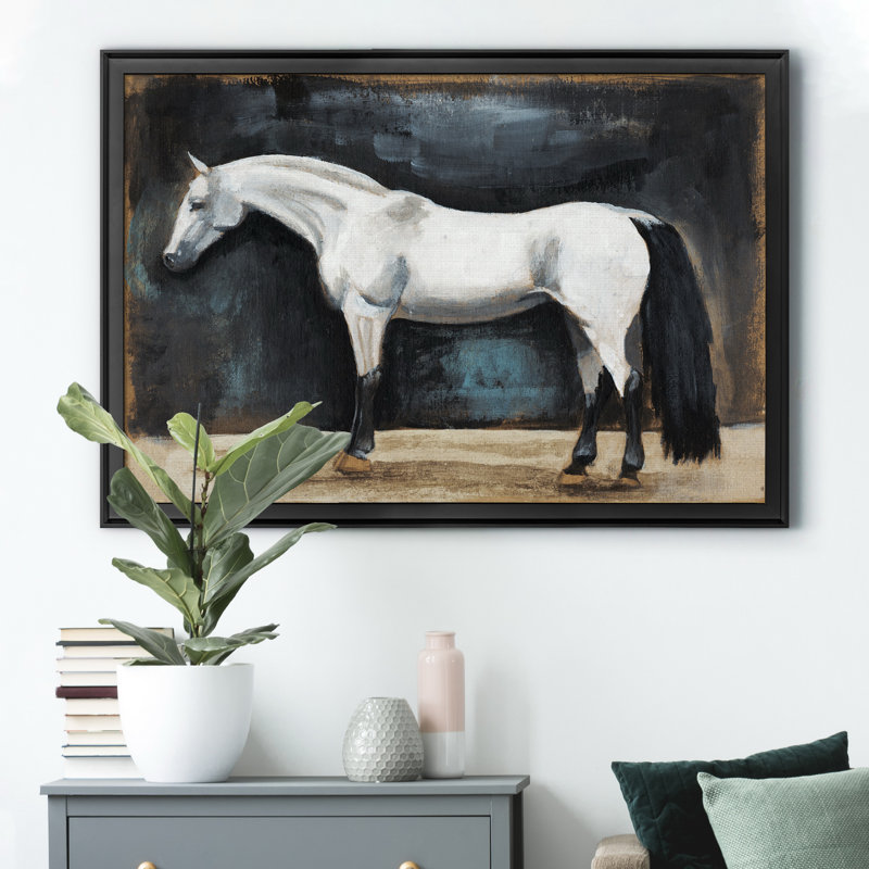 " Equestrian Studies VI " Painting Print, Black, 30.5" H x 42.5" W x 1" D