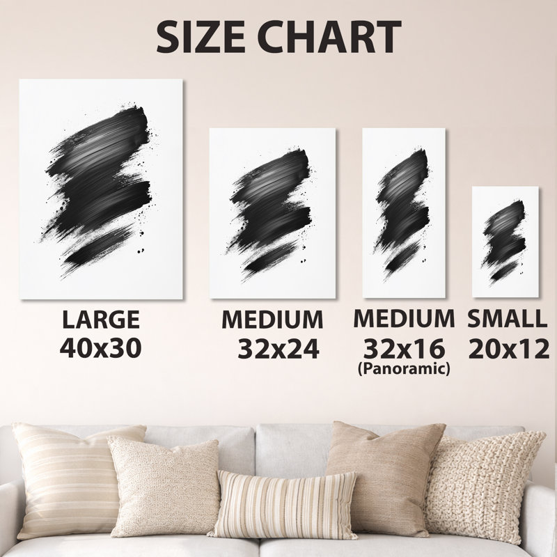 «Black and White Brushstroke Meditation - Abstract Minimalisme, impression sur métal moderne, L 34 po x H 44 po