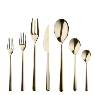 Ensemble de couverts Linea - 32 pièces - Champagne