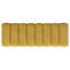 Banc d'appoint rembourré en tissu jaune moutarde Delsur-454286151
