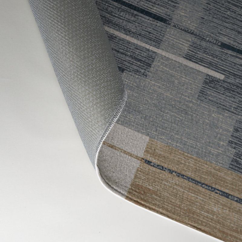 Tapis turc intérieur et extérieur gris, Rectangle 5 pi x 7 pi