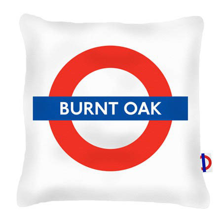 Burnt Oak Tube Station London Transport Cushion