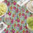 Rectangular Tablecloth, 100% Cotton, 52X104", Tropical Flower Pattern-951136966