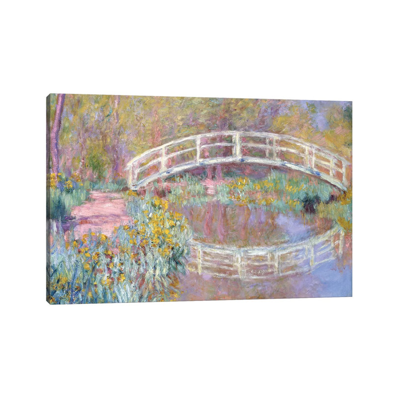 Pont dans le jardin de Monet, 1895-96 - Giclée sur toile tendue avec châssis