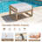 Hamarto Patio 5 Person Aluminum Conversation Set With Ottomans And Cushions-254618532