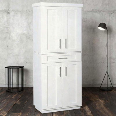 Armoire autoportante avec tablettes réglables Modern Kitchen Pantry