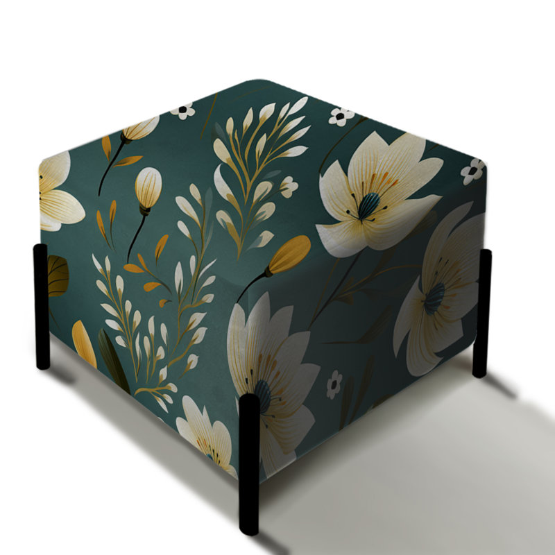 Motif de jonquilles allure vert et blanc