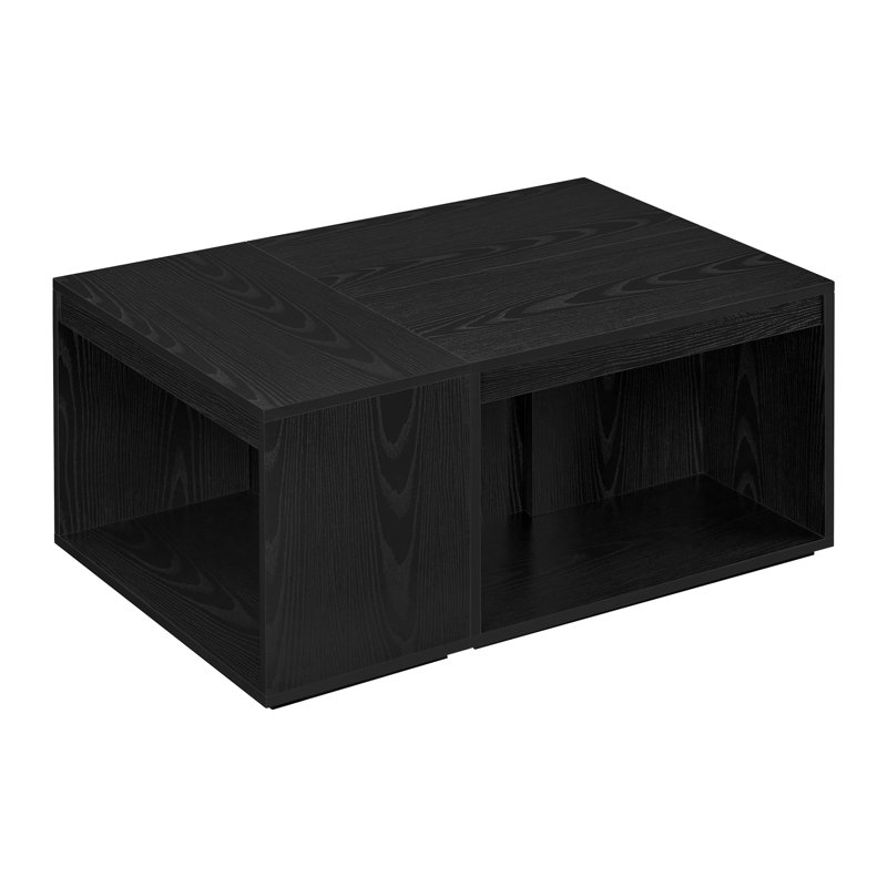 Rondall Coffee Table with Storage, Black