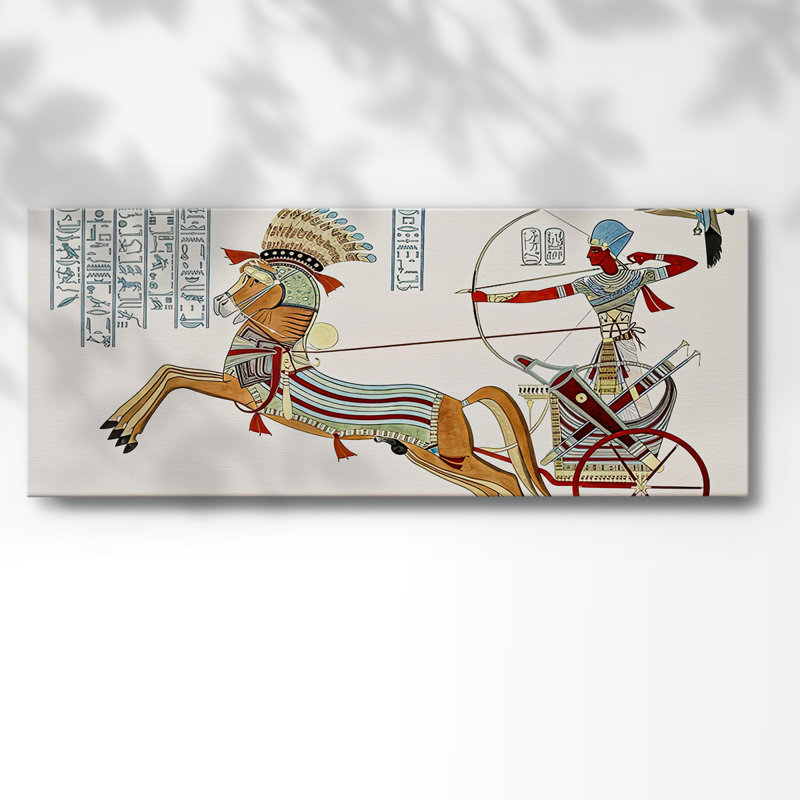 Egyptian Chariots I-Gallery Wrapped Canvas, H 12 po x l 30 po x P 1,5 po