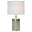 Lampe de table rechargeable DEL Marlowe d'aspect marbre