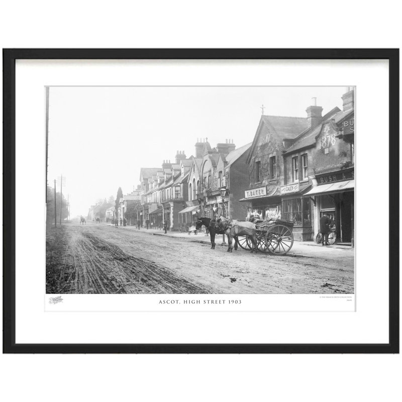Ascot, High Street 1903 - Single Picture Frame Print, 45cm H X 60cm W x 2cm D