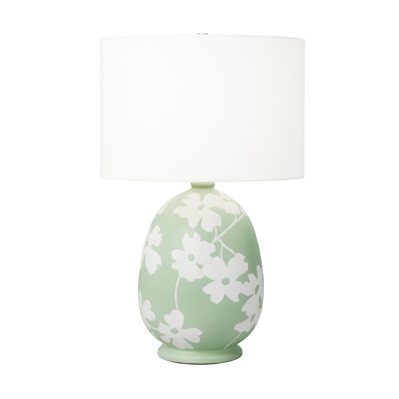 Lila Table Lamp, Semi Matte Green