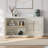 101" Sideboard with Wavy Stripe Pattern Door, White Sand