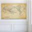 Carte du monde rétro «Parchement», reproduction d'art graphique encadrée-325278606-325278609