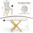 Modern Glass Dining Table Set For 4, 50" Rectangular Tempered Glass Dining Table With Velvet Upholstered Seats-116067011-116067012