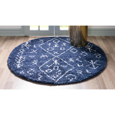 Paquette Geometric Shag Area Rug