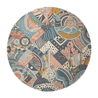 Tapis tressé chromatique