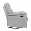 Fauteuil inclinable et pivotant en cuir argent-128515355
