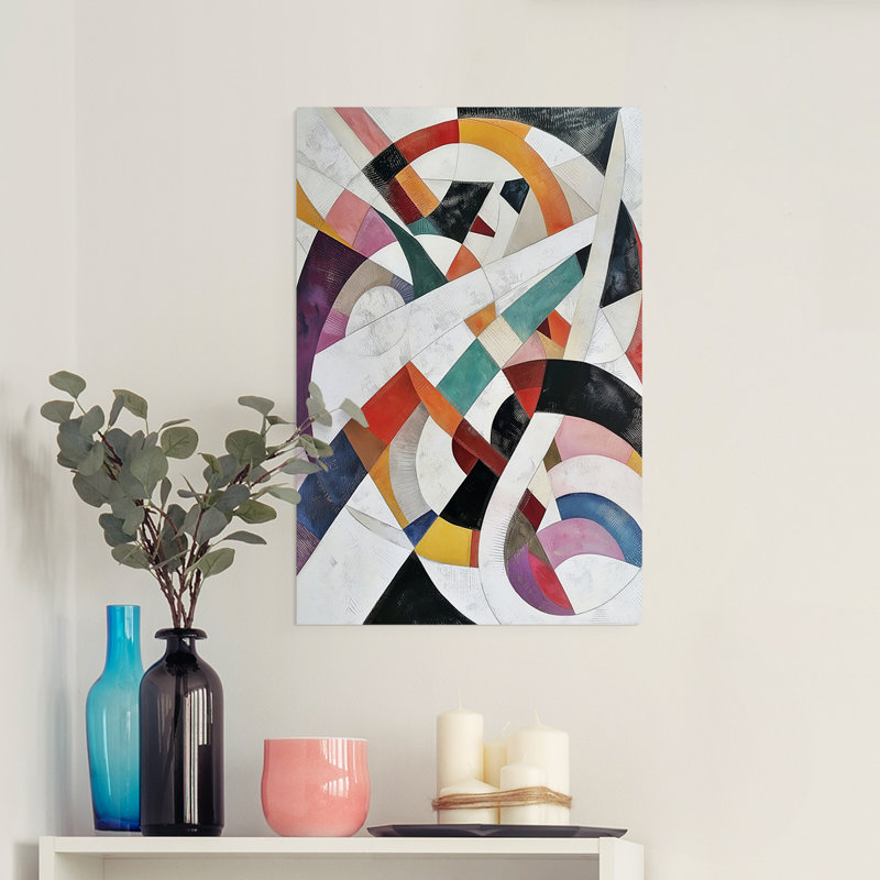 Série ABSTRACT LXVII - Impression sur toile seulement - NON CADRE, H 18 po x l 12 po