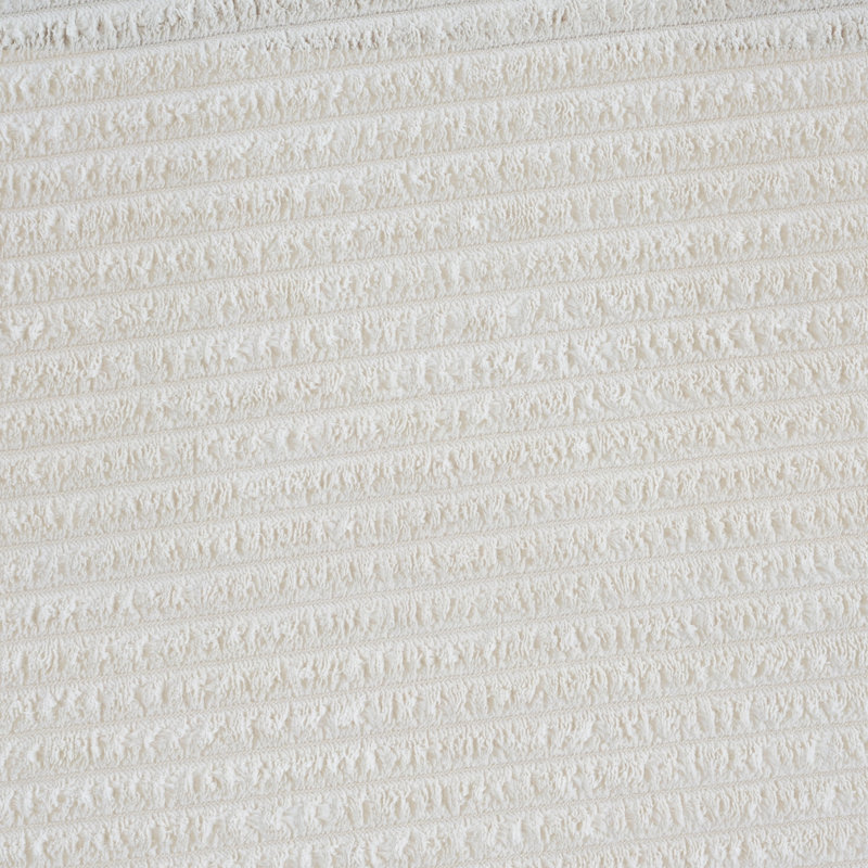 Repose-pieds rembourré rond, Beige