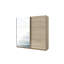 Blockus 2 Door Sliding Wardrobe with mirror, shelves and clothes rail-8726623