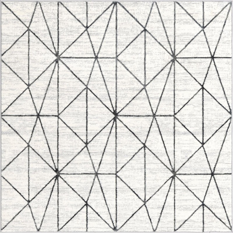 Eshin Abstract Indoor Rug, Square 5'3"