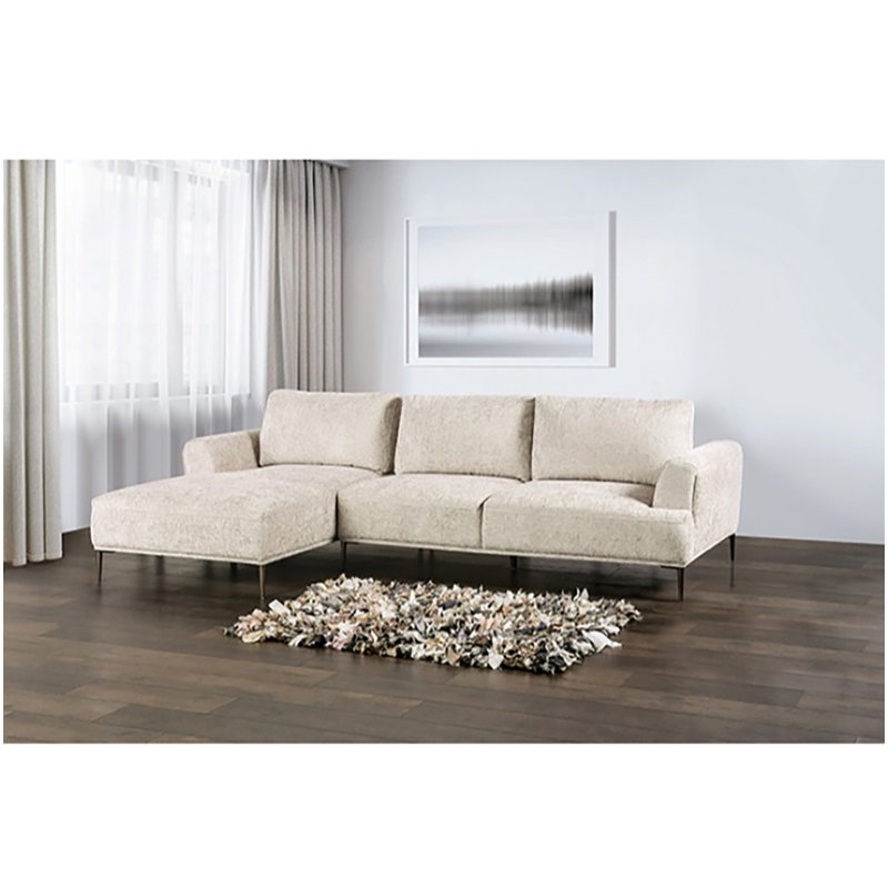 Canapé modulaire Mayberry, Orienté à gauche (vu de face), Chenille brun clair