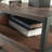 Side Table/Night Stand, Brown Finish