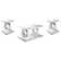 Breena 3-Piece Mirrored Coffee And End Table Set Silver