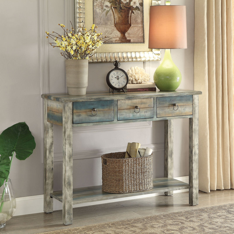 3-Drawer Console Table