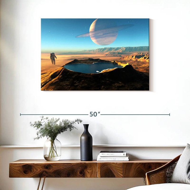 Kelan Space Crater, 24" H x 36" W