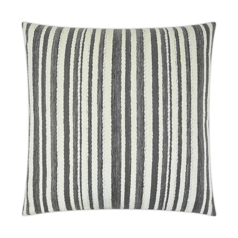 Coussin décoratif Marisol, Gris anthracite, Carré 22 po
