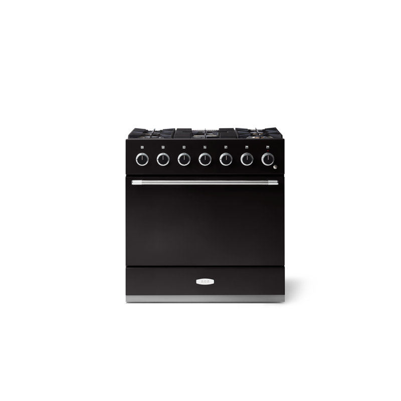 Mercury 36" 4.5 Cubic Feet Dual Fuel Freestanding Convection Range, Matte Black