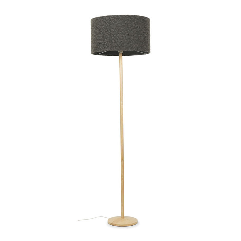 Monhollan 140cm Traditional Floor Lamp Set, Yes, Charcoal