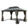Galvanized Steel Patio Gazebo with Overhang Slope-design Double Roof
