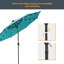 Parasol de marché éclairé 108 po Donyel-1789839464