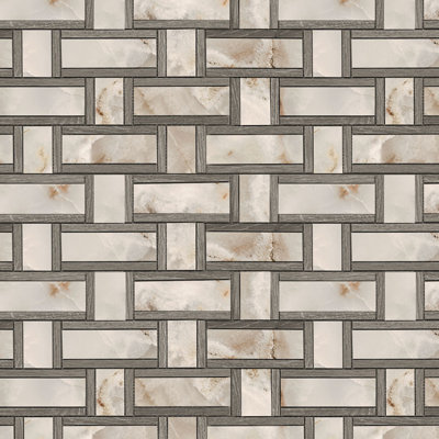 Virtue Rectangle Mix Mosaic Noisette