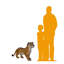 Statue lionne debout