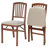 Stakmore Mission Fusion Folding Chair, Cherry Frame with Blush Fabric-277966567