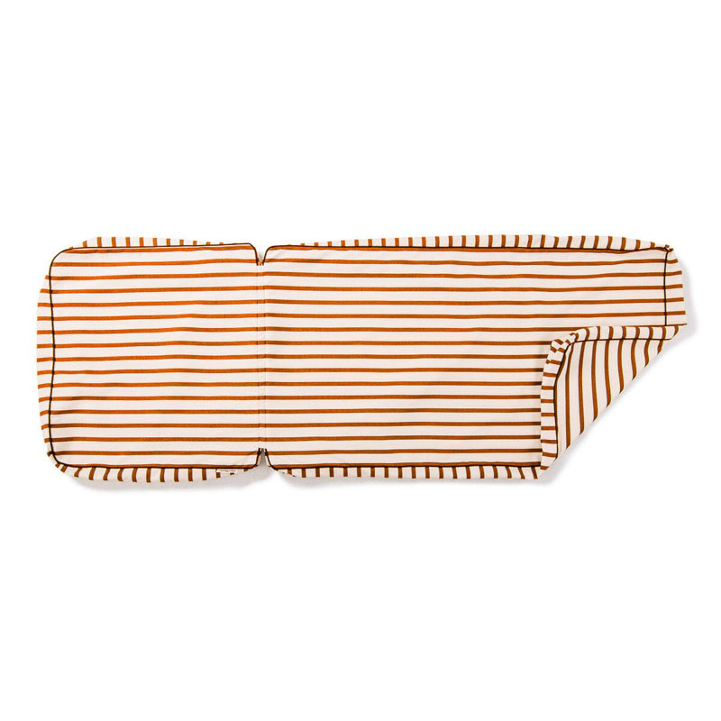 Housse pour chaise longue Sun, H 1 po x l 26,3 po x P 74,8 po, Rouge / blanc / acrylique rayé orange