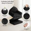 Canapé-lit pliant de 75 po x l 34 po avec support pour le dos, futon convertible 2-en-1 et fauteuil à billes pour les petits espaces, noir-1790098884