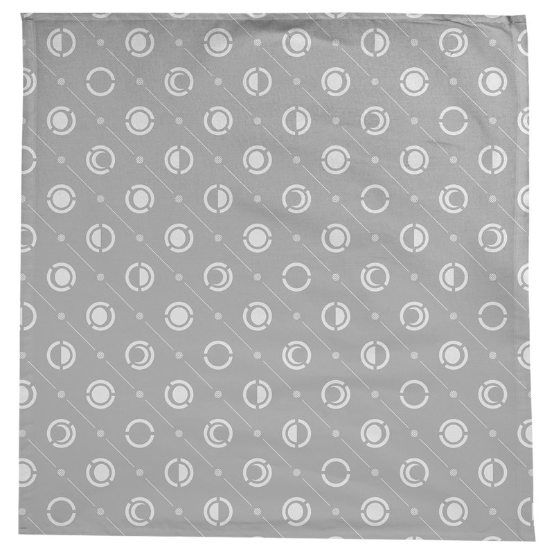 Classic Moon Phases Tablecloth, Gray