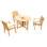 Leveb Outdoor 7 - Piece Teak Dining Set