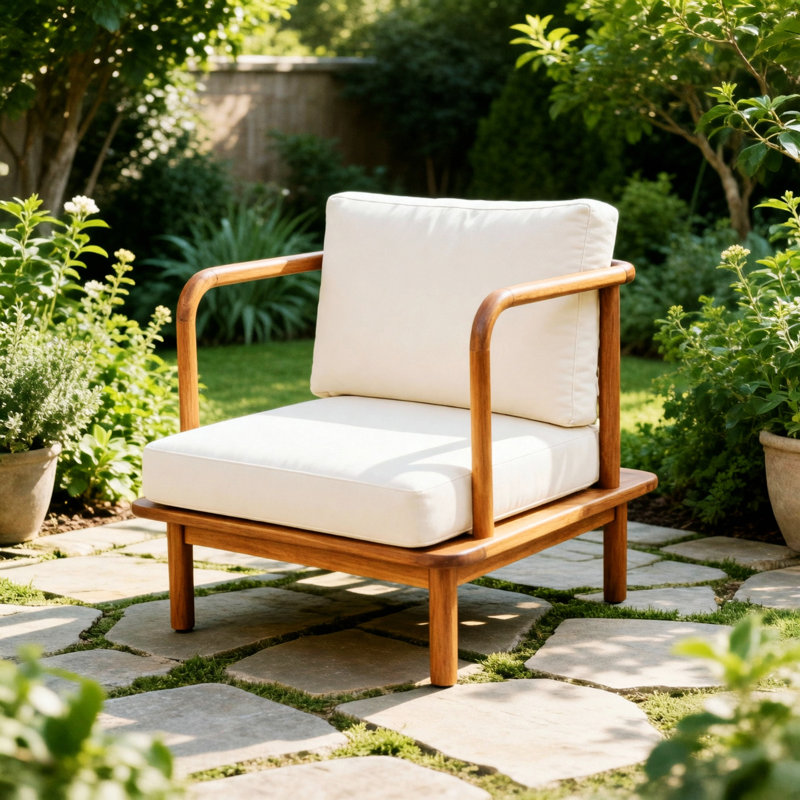 Chaise simple, chaise d'appoint avec coussin, 1