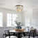 5 Light Modern Coastal 20" Shell Flush Mount Ceiling In Matte Black