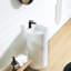 Solid Surface Pedestal Bathroom Sink Basin
