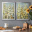 Cluster of Hollyhock I - Ensemble de 2 peintures sur toile encadrées-1554045498-1554045499