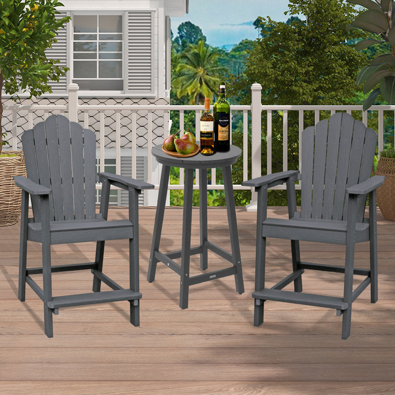 Table de bar Harim, gris